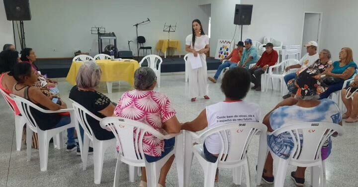 Imagem de compartilhamento para o artigo Centro da Melhor Idade de Alcinópolis ganha palestra de prevenção ao suicídio da MS Todo dia